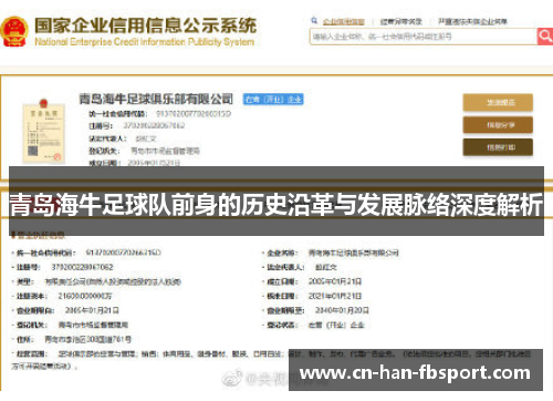 青岛海牛足球队前身的历史沿革与发展脉络深度解析